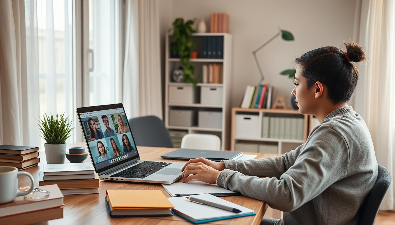 Student developing practical and academic skills